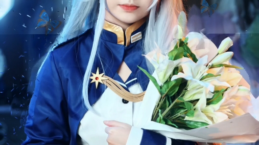 【86不存在的战区蕾娜cos】"如果某天你到达了我们旅途尽头的地方,能