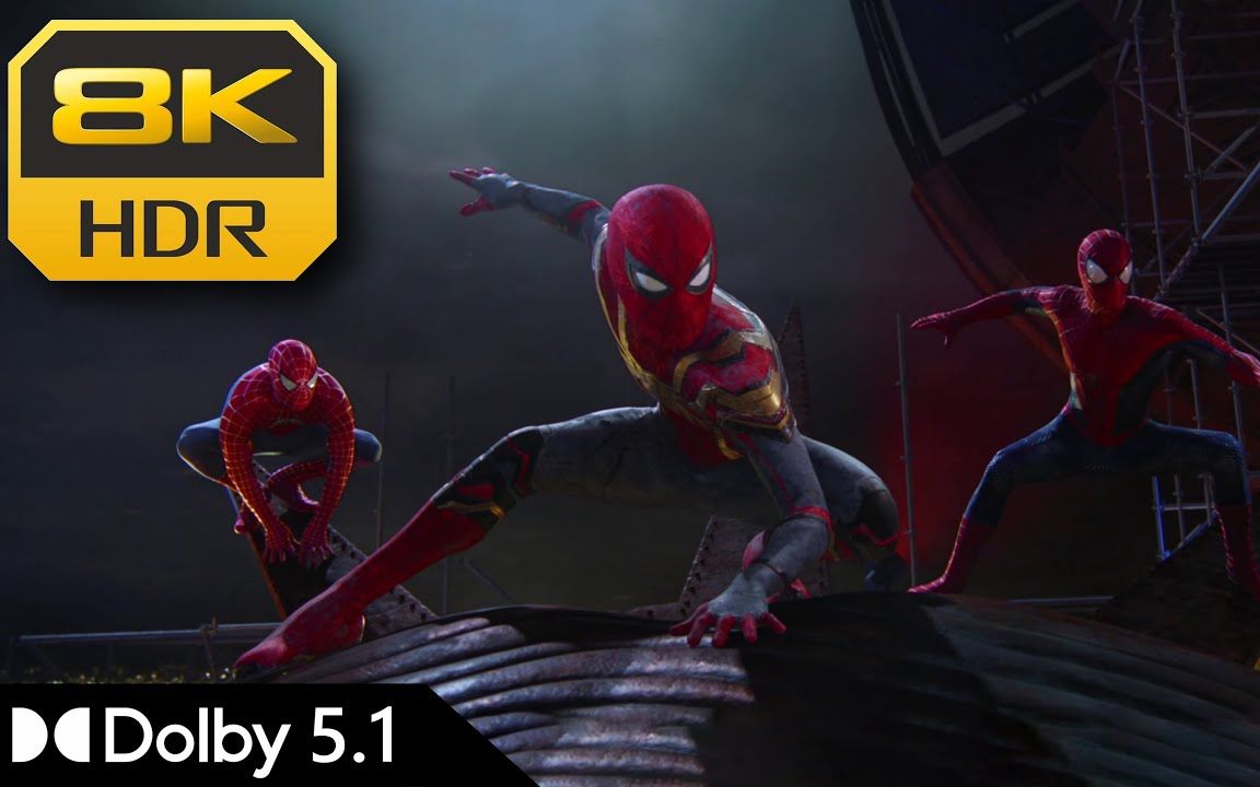 [图]三蛛同框 蜘蛛侠：英雄无归 8K HDR  Team of 3 (Spider-Man No Way Home)  Dolby 5.1