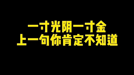 一寸光阴一寸金上一句是什么? #诗句 #文化 #新知创作人哔哩哔哩bilibili