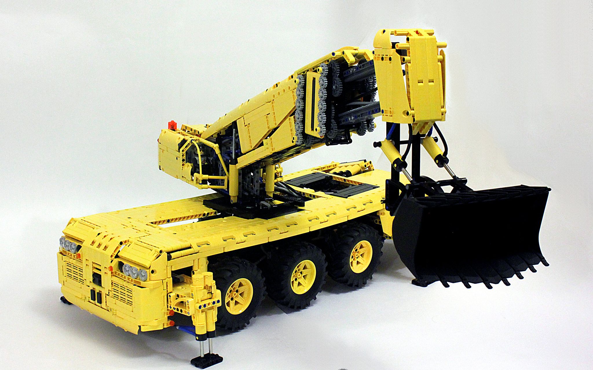 lego乐高 technic科技/机械 moc 气动岩石装载机 pneumatic rock