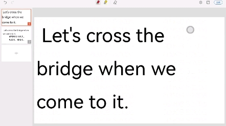 每日英语谚语Let's cross the bridge when we come to it.哔哩哔哩bilibili