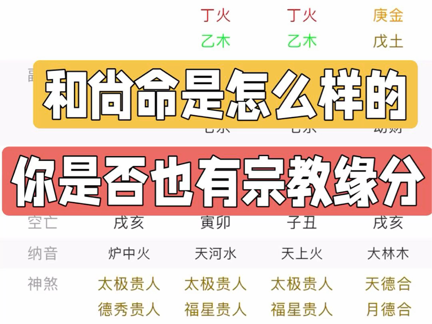 八字四柱无财,你见过和尚命吗?哔哩哔哩bilibili