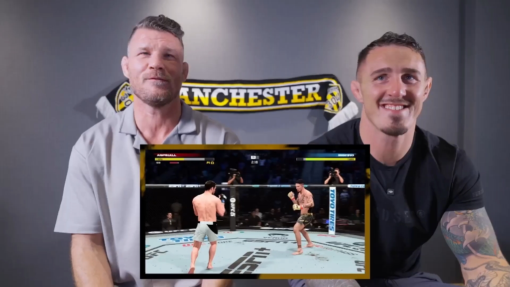汤姆·阿斯皮纳尔和迈克尔·比斯平在ea ufc 5中的碰撞