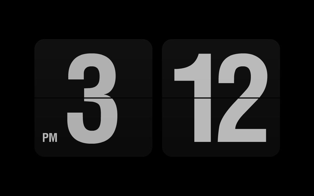 Windows免费翻页时钟屏保Fliplt,也太酷了吧!哔哩哔哩bilibili