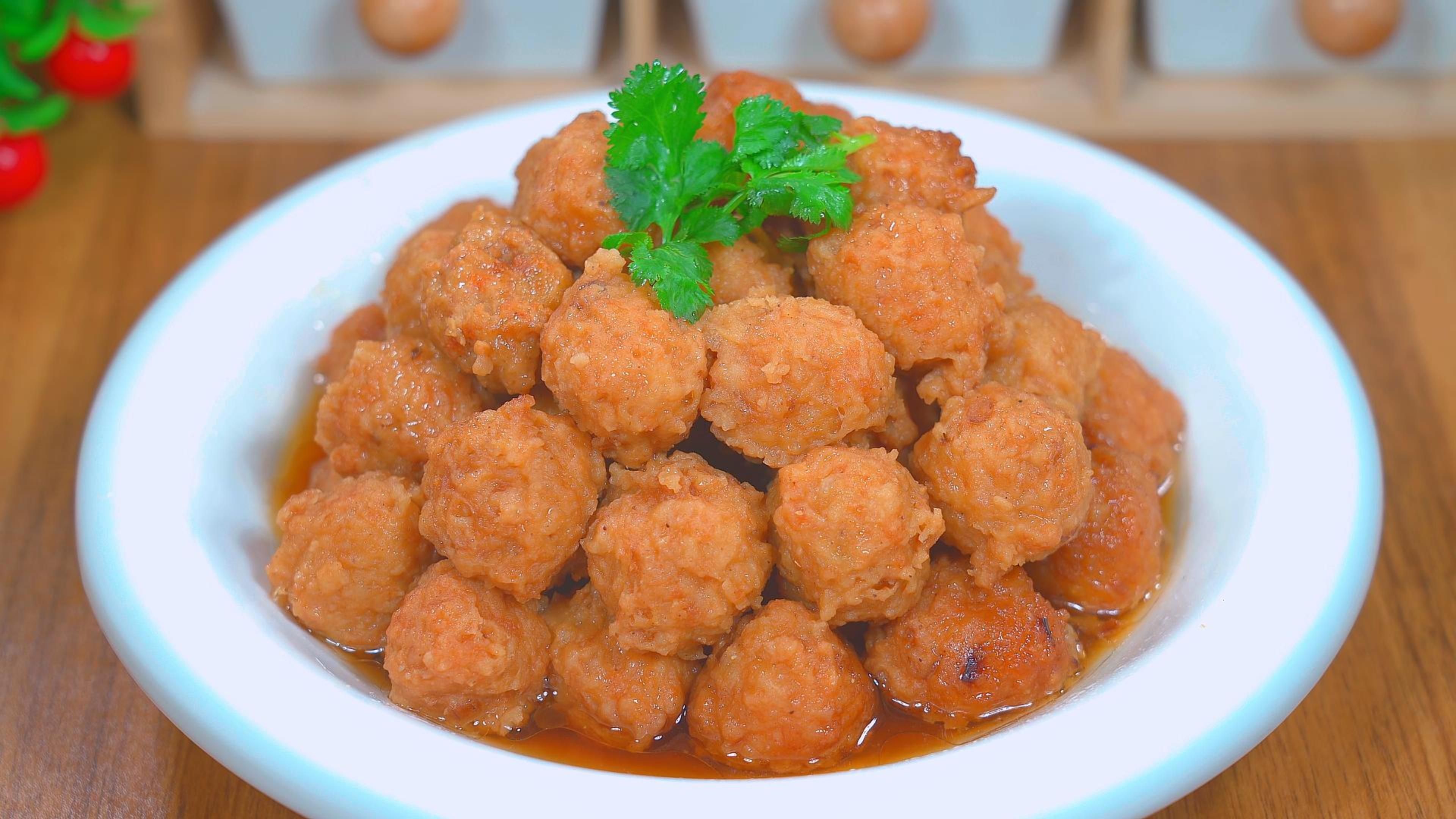 河南八大碗扣碗丸子,逢年过节餐桌必备硬菜,口感劲道好吃