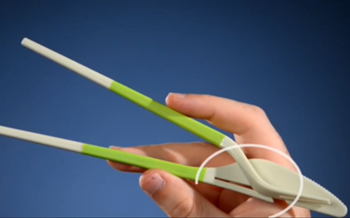 国外吃货发明筷子神器,就为了吃口中国菜,再也不用饿肚子