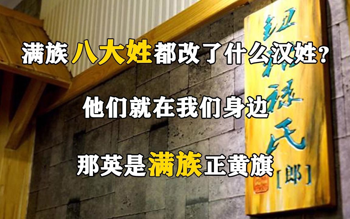 满族八大姓都改了什么汉姓?他们就在我们身边,那英是满族正黄旗哔哩哔哩bilibili