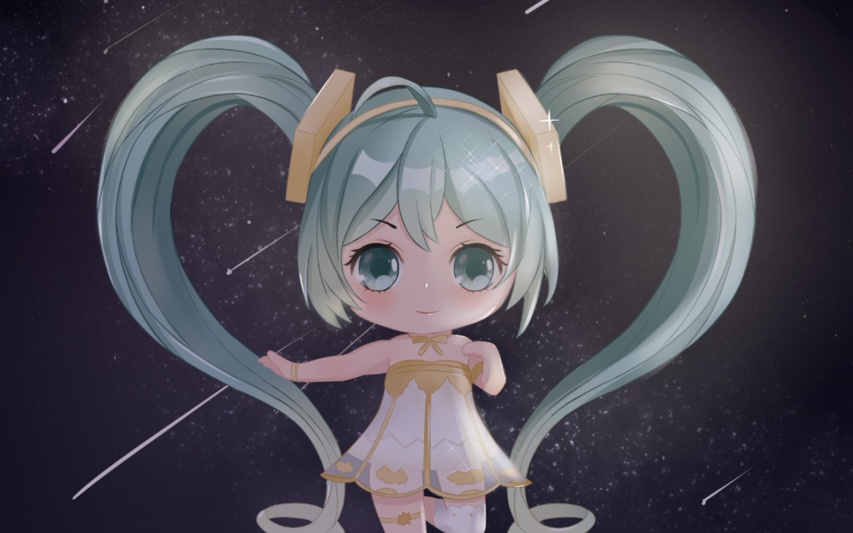 【绘画过程】q版初音上色哔哩哔哩bilibili