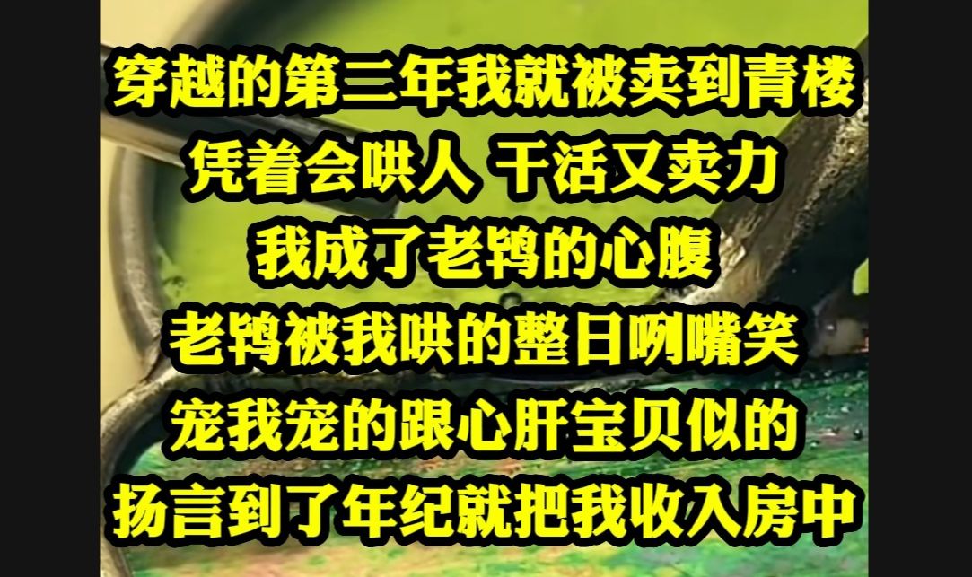 穿越的第二年我就被卖到青楼,凭借着嘴巴会哄人,干活又卖力,我成了老鸨的心腹,老鸨被我哄的整日咧嘴笑,宠我宠的跟心肝宝贝似的,更是扬言到了年...