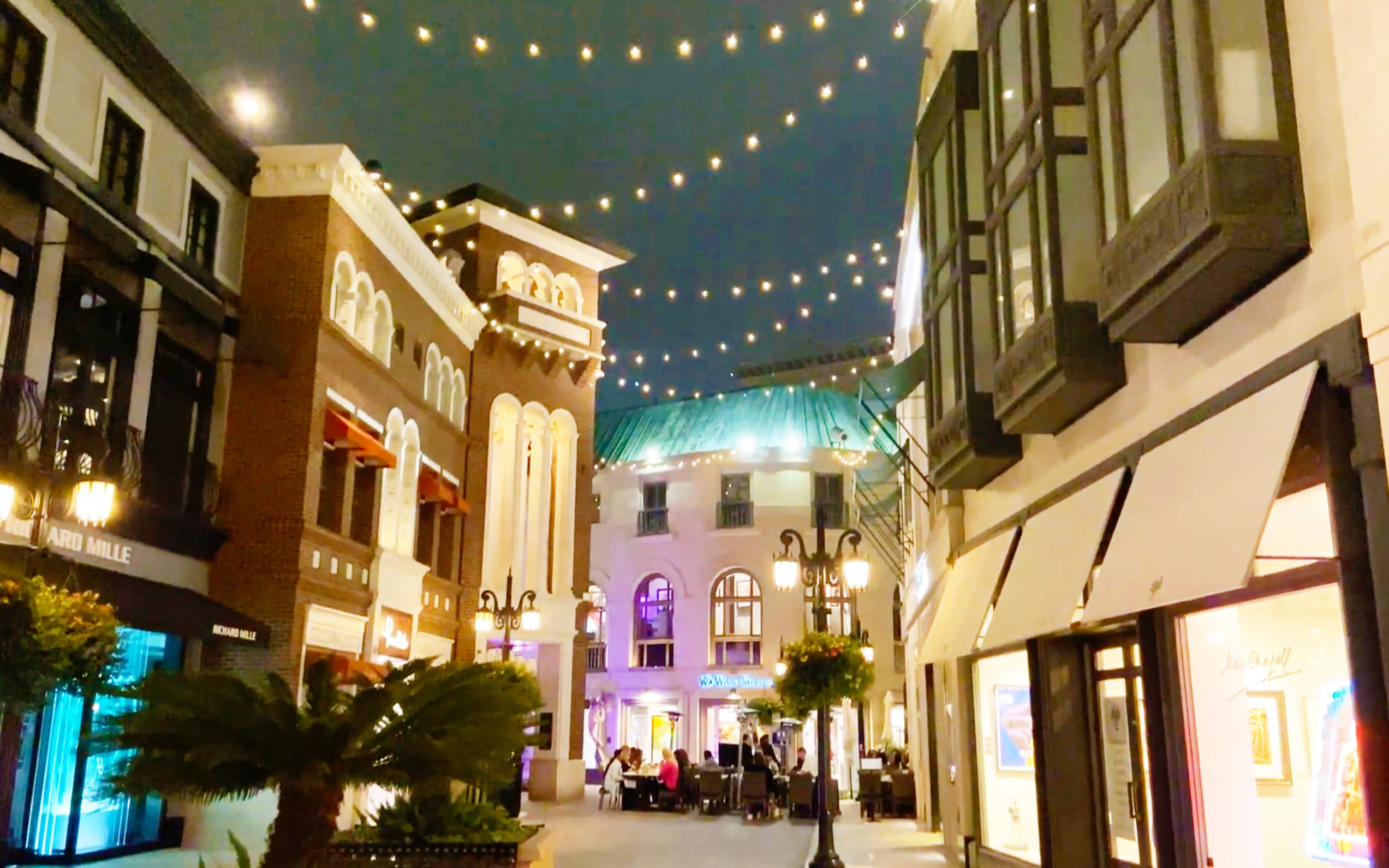 [云旅行]洛杉矶比弗利山庄罗迪欧大道第一视角沉浸式云漫步 罕见夜景