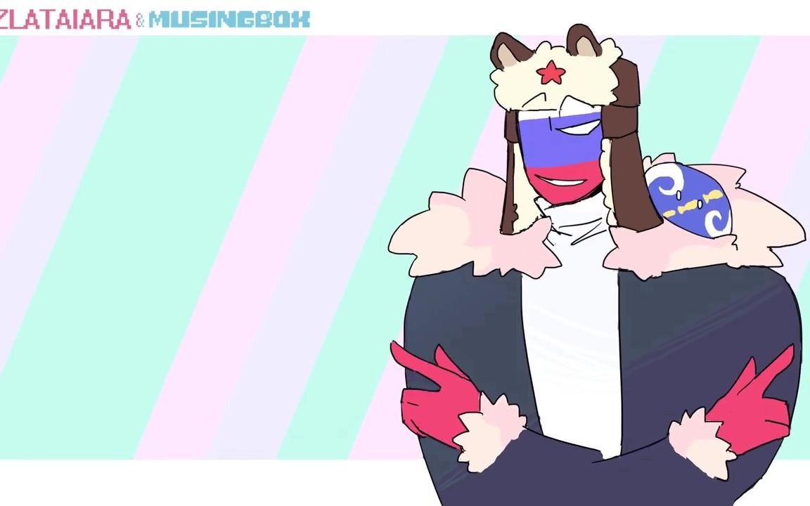 chime meme -- countryhumans(俄日)