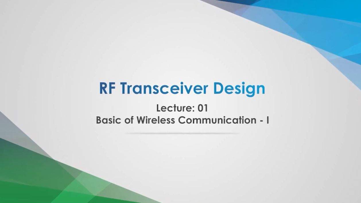 [图]Lecture 01 - Basic of Wireless Communication - I