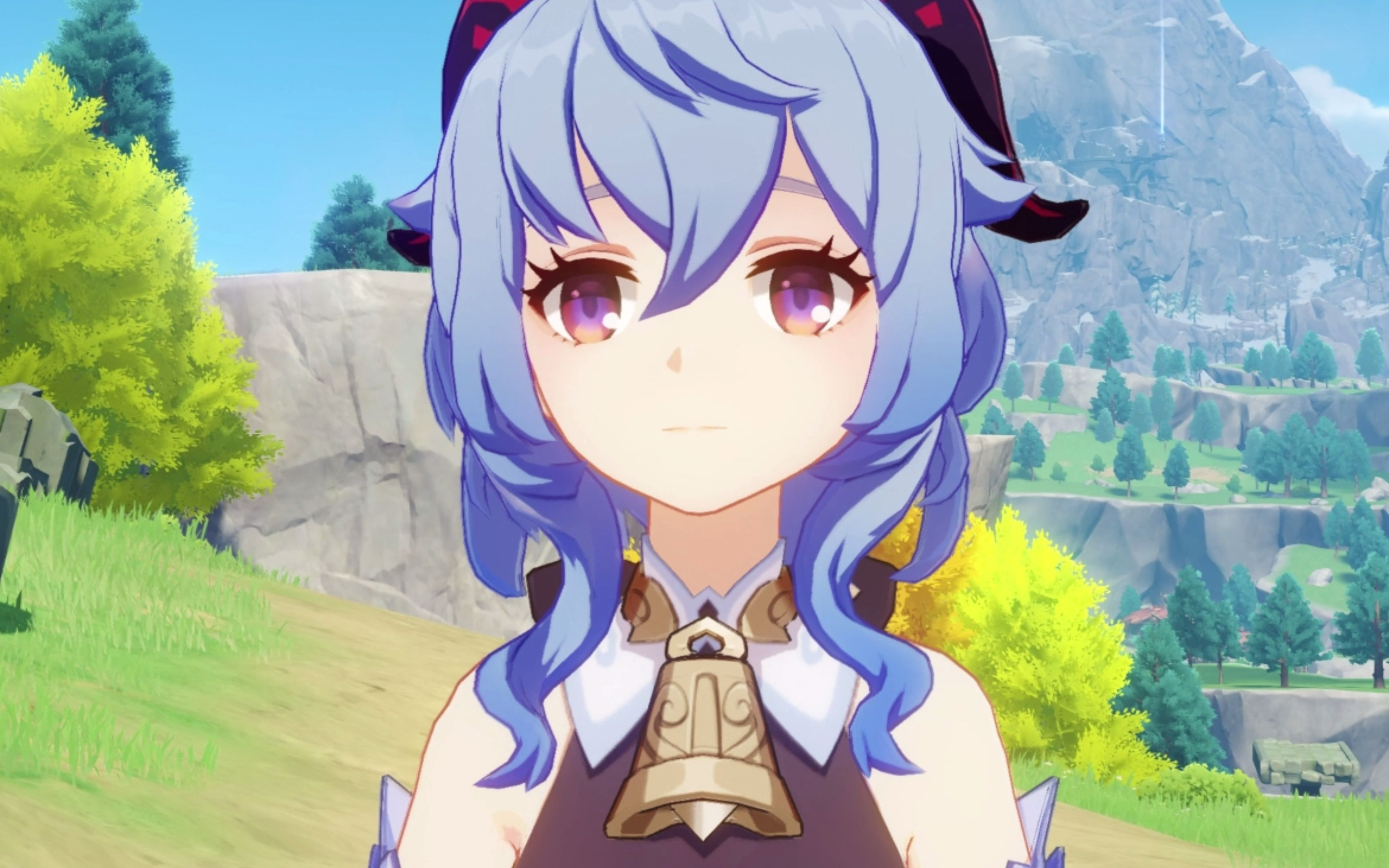 甘雨睡觉都不合眼的吗?