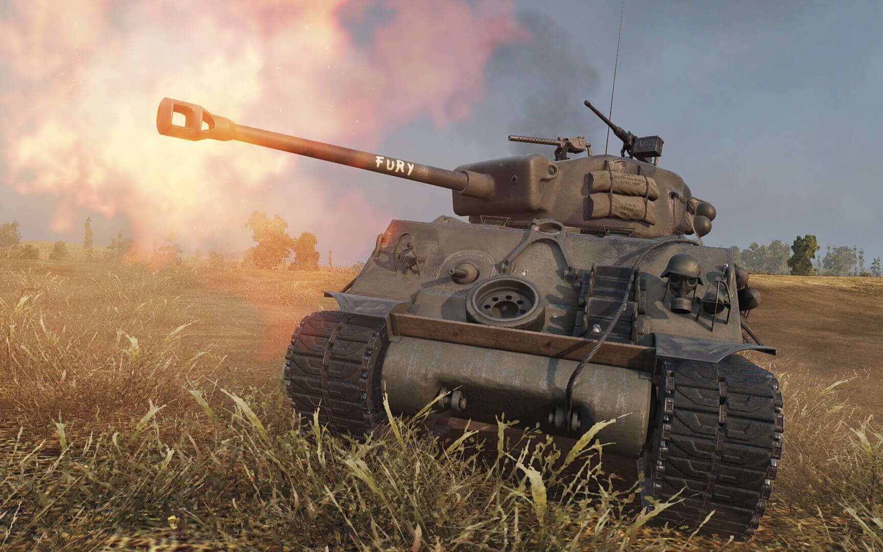 《坦克世界》-蛮荒之地-美国6级中坦-fury狂怒-特级m_usa-a104_m4a3e8