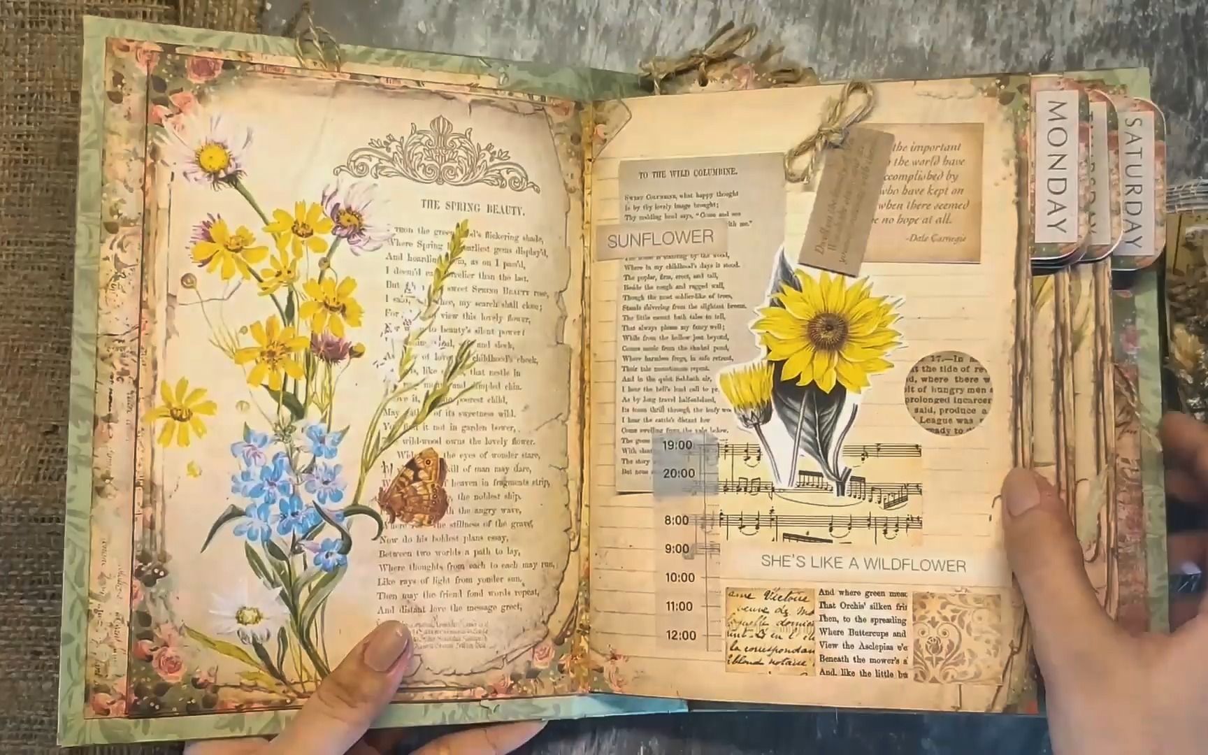 [图]junk journal-繁花似锦素材展示