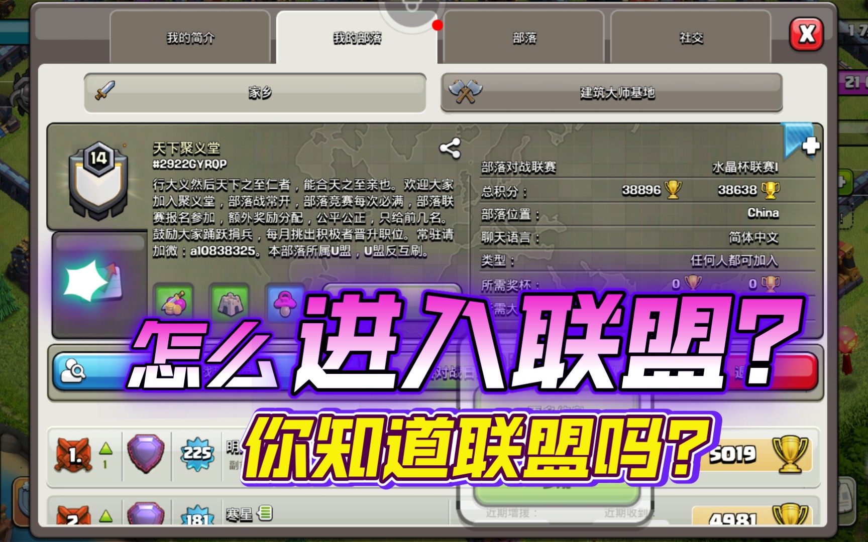 部落冲突部落简介范文(部落冲突部落简介怎么写很多字)