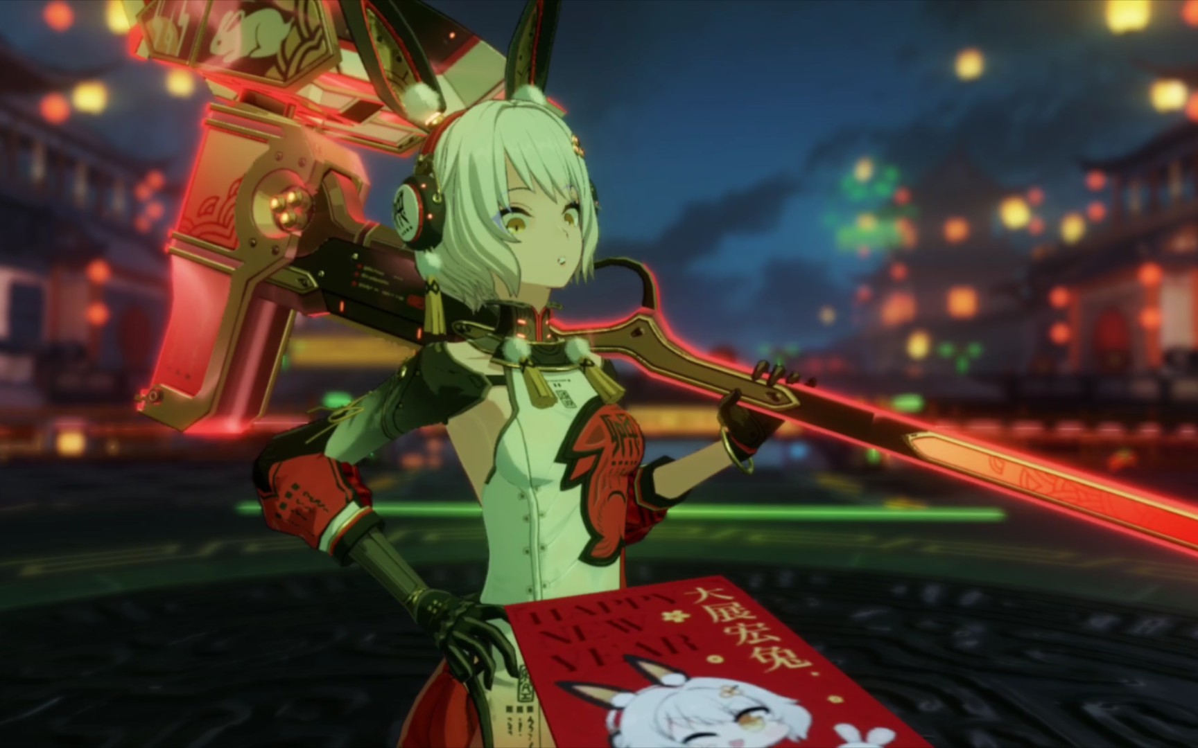 【战双帕弥什】卡列尼娜·辉晓-晓兔阗春皮肤欣赏