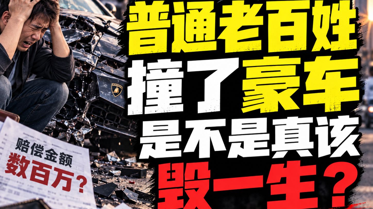 普通老百姓撞了豪车，是不是真该毁一生？