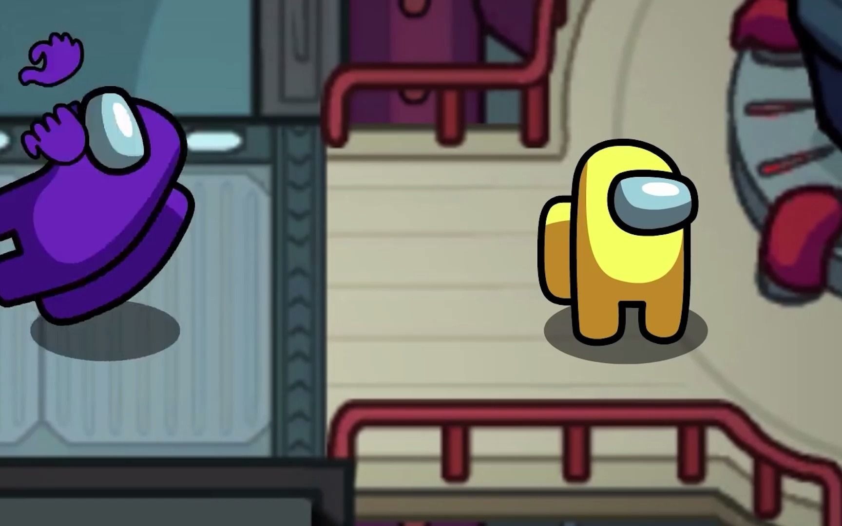 among us:这么可爱的内鬼你见过吗?最后被100个船员合体揍