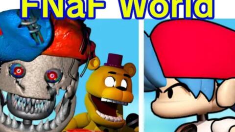 FNAF WORLD REDACTED无解说全流程+所有奖杯。（玩具熊世界篇重制版