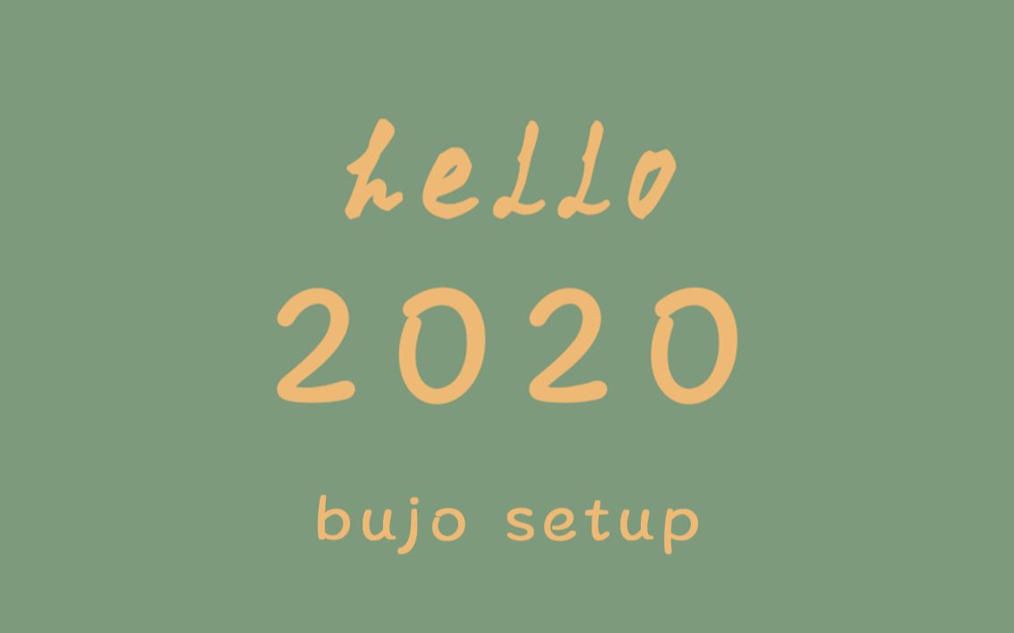 2020 bullet journal setup | 极简风八分本 | 电子手帐模板分享bujo哔哩哔哩bilibili