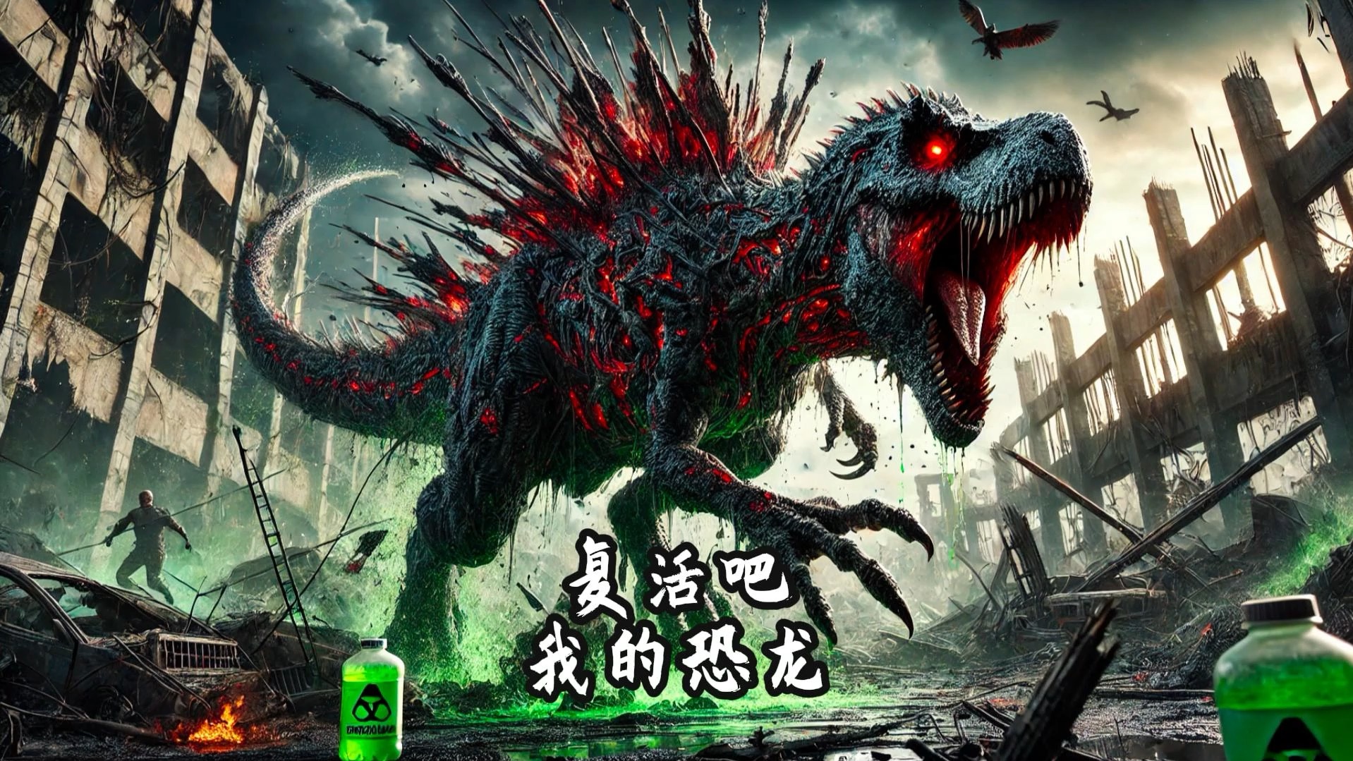 《霸王龙大战蛇精怪》