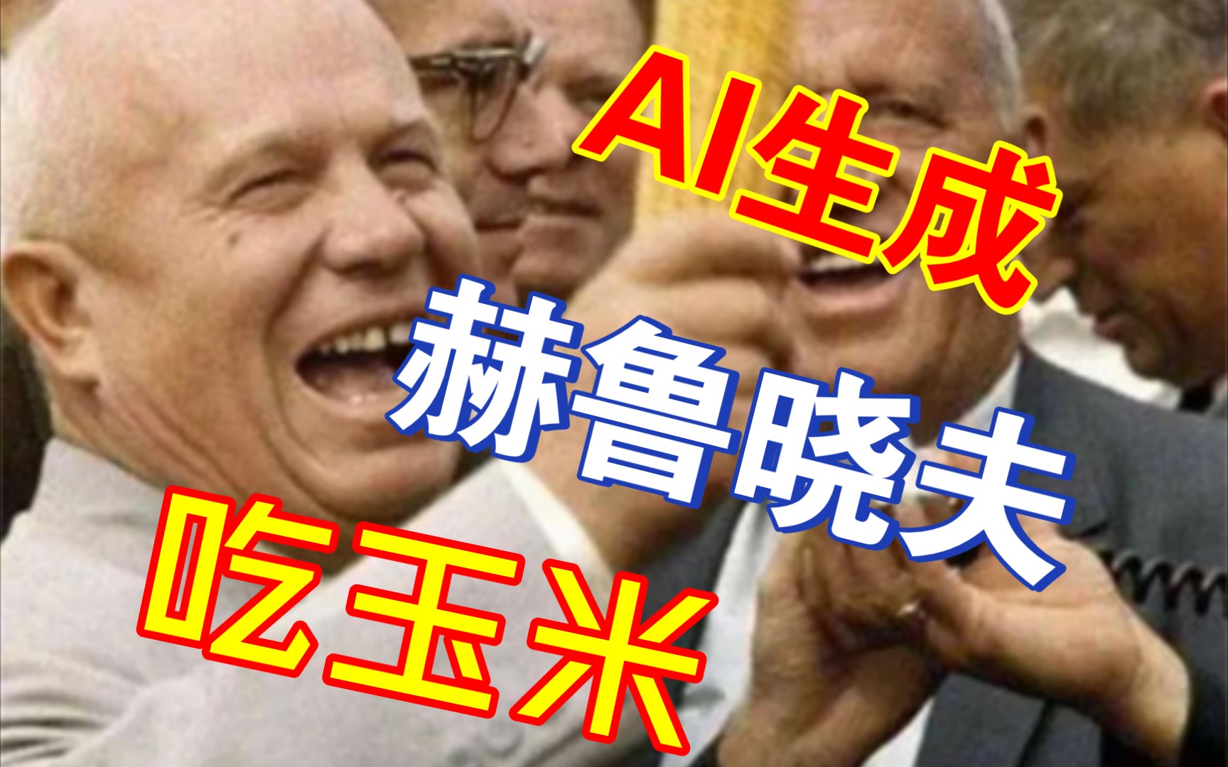 当你让ai以"赫鲁晓夫吃玉米"为主题生成一段视频