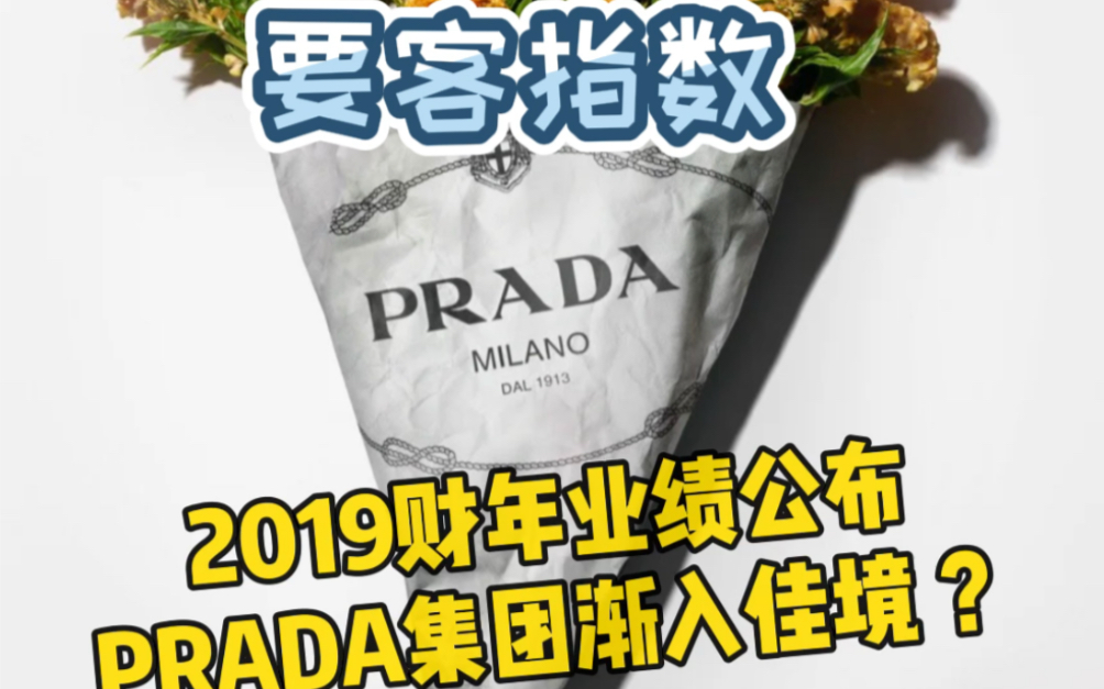 #要客指数 2019财年业绩公布,PRADA集团渐入佳境?哔哩哔哩bilibili