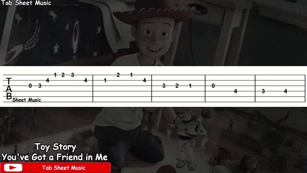 [图]Toy Story玩具总动员 - You've Got a Friend in Me朋友之爱/tab