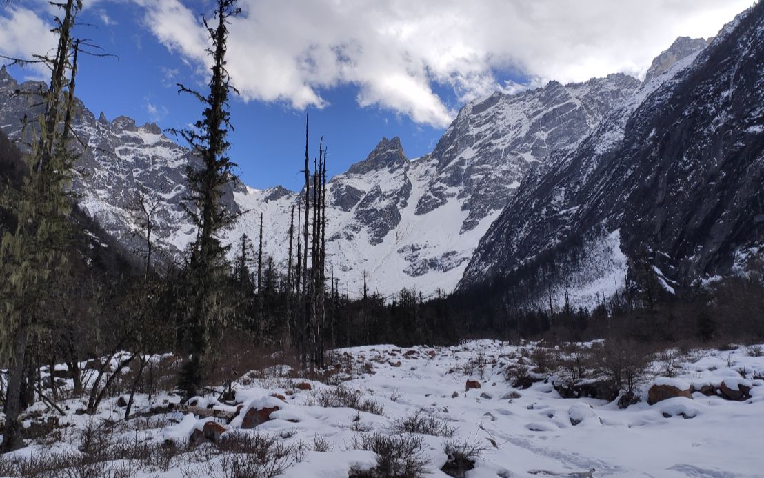 风景堪比毕棚沟,成都出发一天来回耍雪露营好地方,人少还不要门票哔哩哔哩bilibili