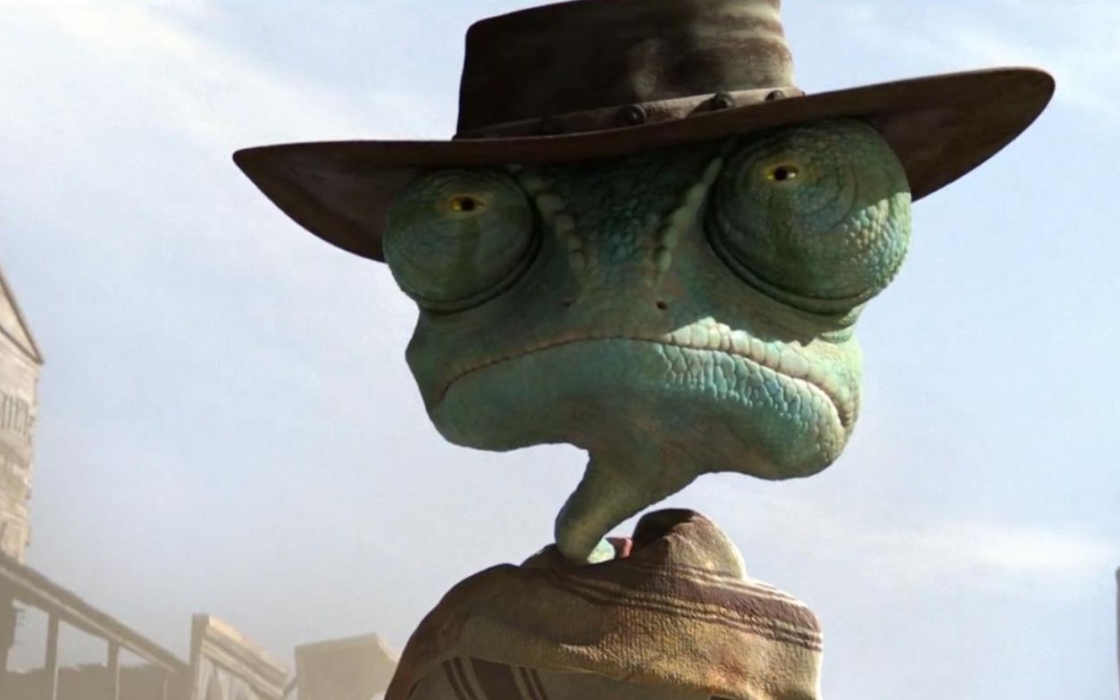 屌丝蜥蜴成英雄的故事东北话解说美国西部动画片《兰戈》_哔哩哔哩