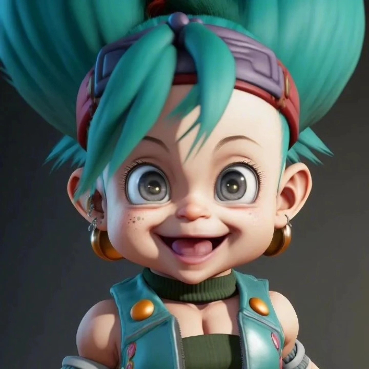 【龙珠同人】ai绘制可爱版布尔玛