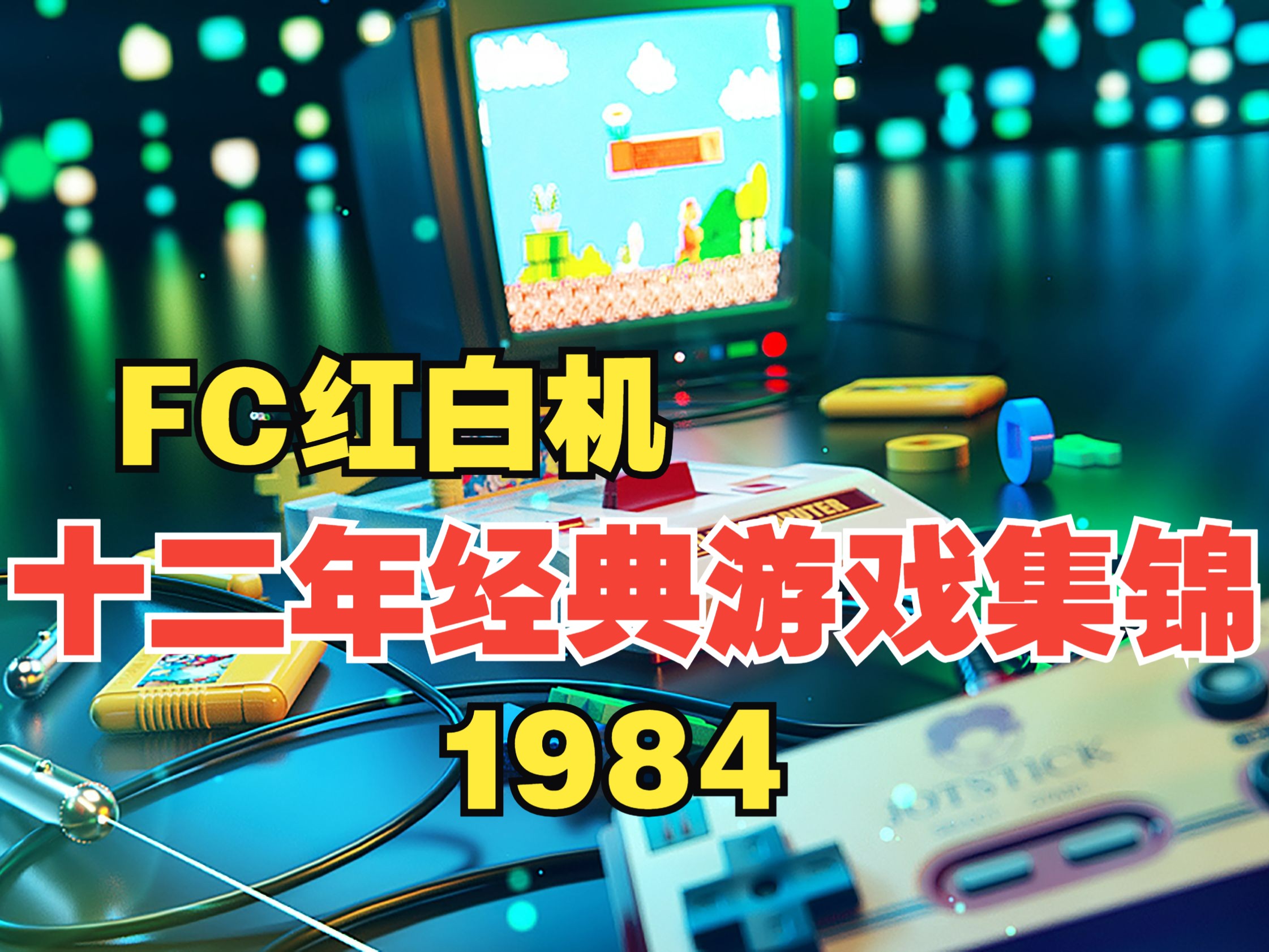 FC红白机,十二年经典游戏集锦(1984年)童年回忆