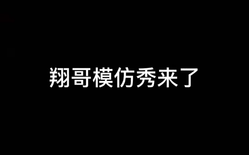 翔哥模仿秀来了,快来快来看看孩子吧哔哩哔哩bilibili