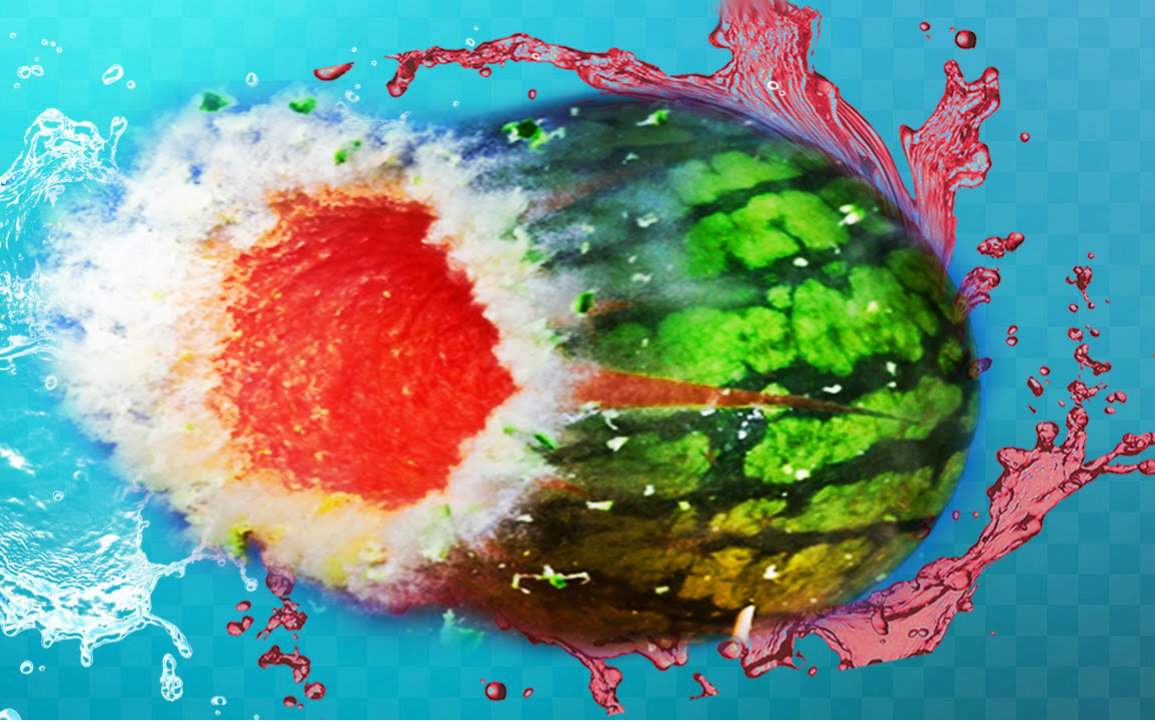 【马克西姆实验室】慢动作之 炸裂吧 西瓜 @柚子木字幕组