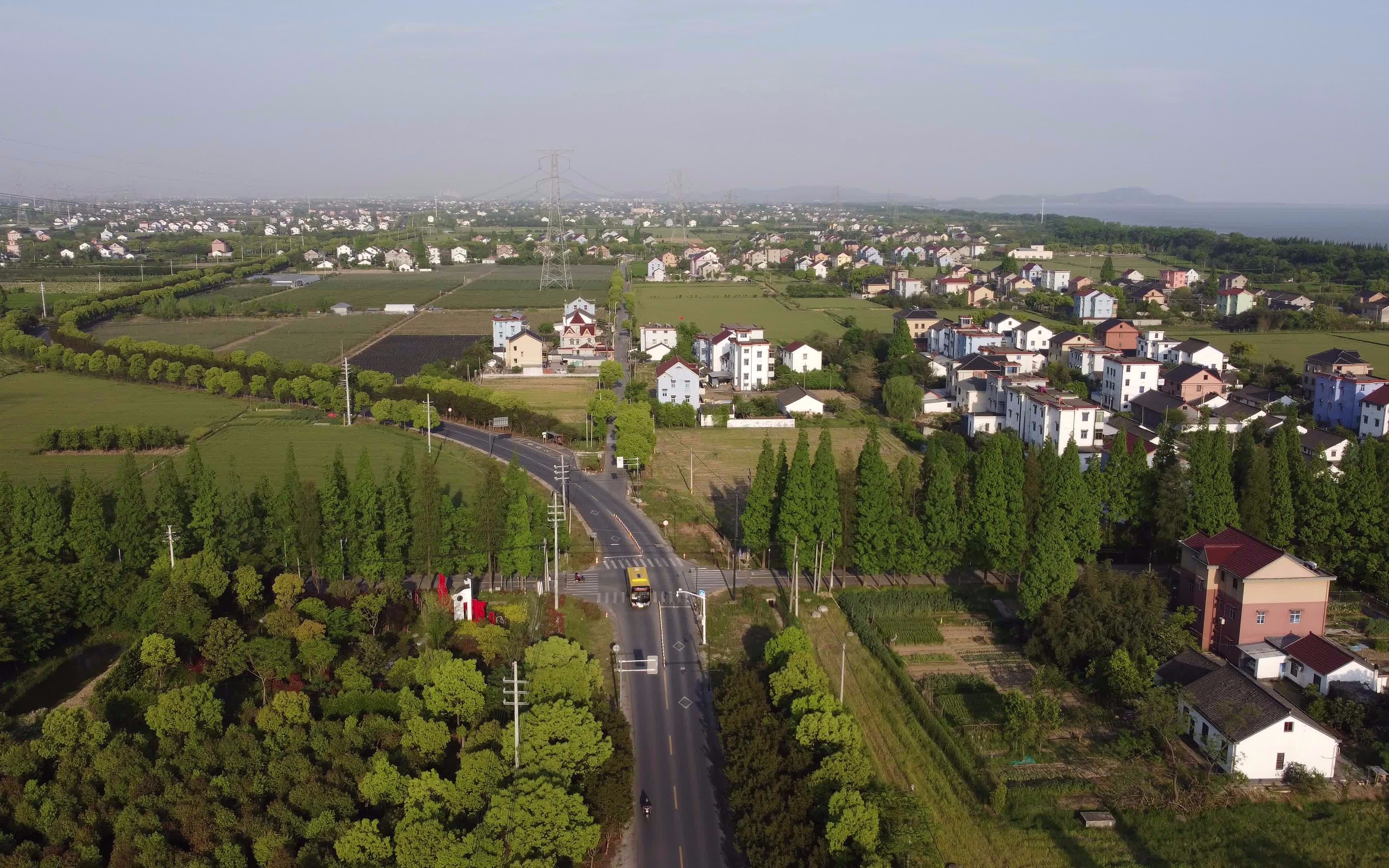 活动  【航拍】浙江海宁-春天里的丁桥村20210421