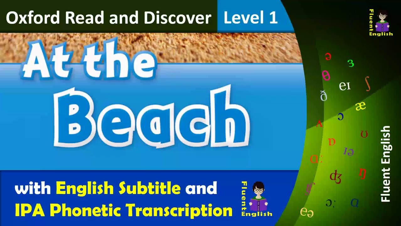 [图]at the beach.Oxford read and discover. Enzolee恩佐