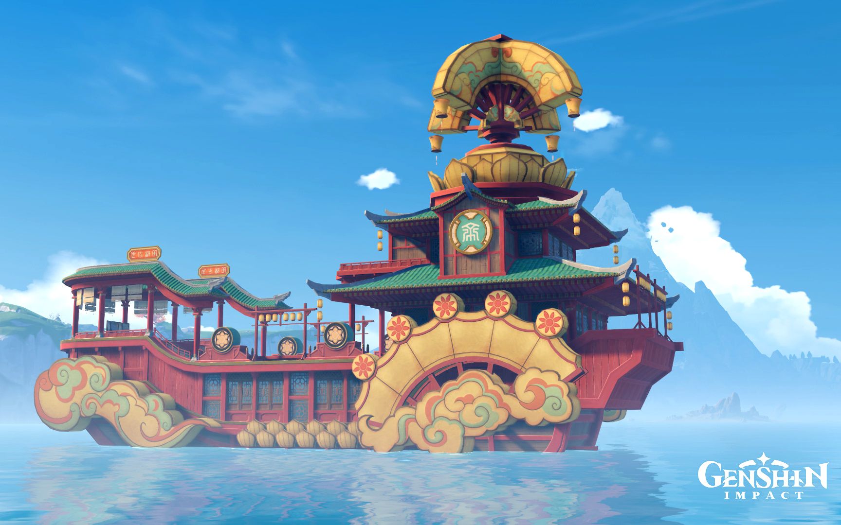 "原创造仿" 原神璃月港珠钿舫(上篇)_哔哩哔哩_bilibili