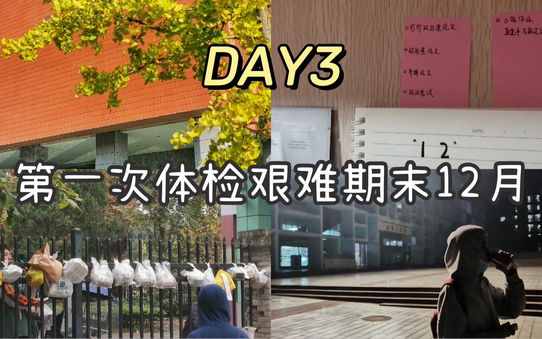 【DAY3】7天VLOG日更|冬日治愈|论文ddl|宿舍ktv|校园生活|哔哩哔哩bilibili