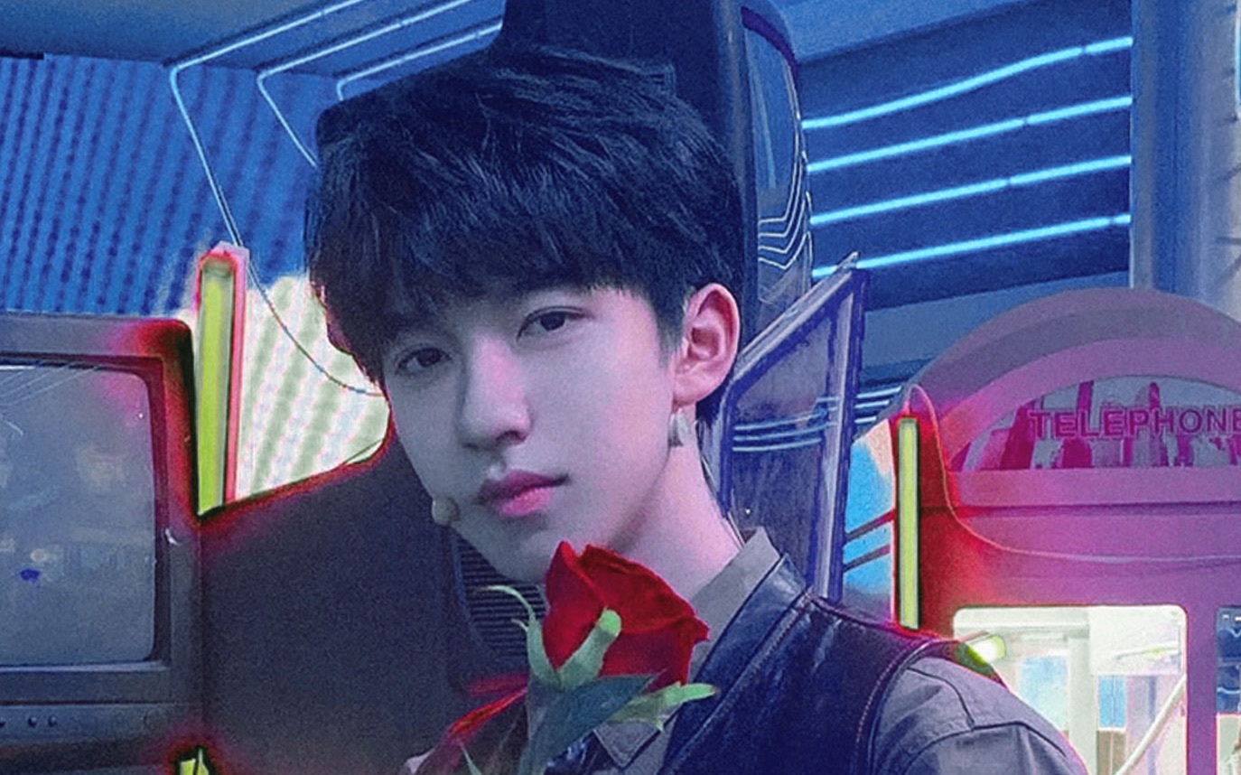 【贺峻霖】调色修图——兔子与玫瑰