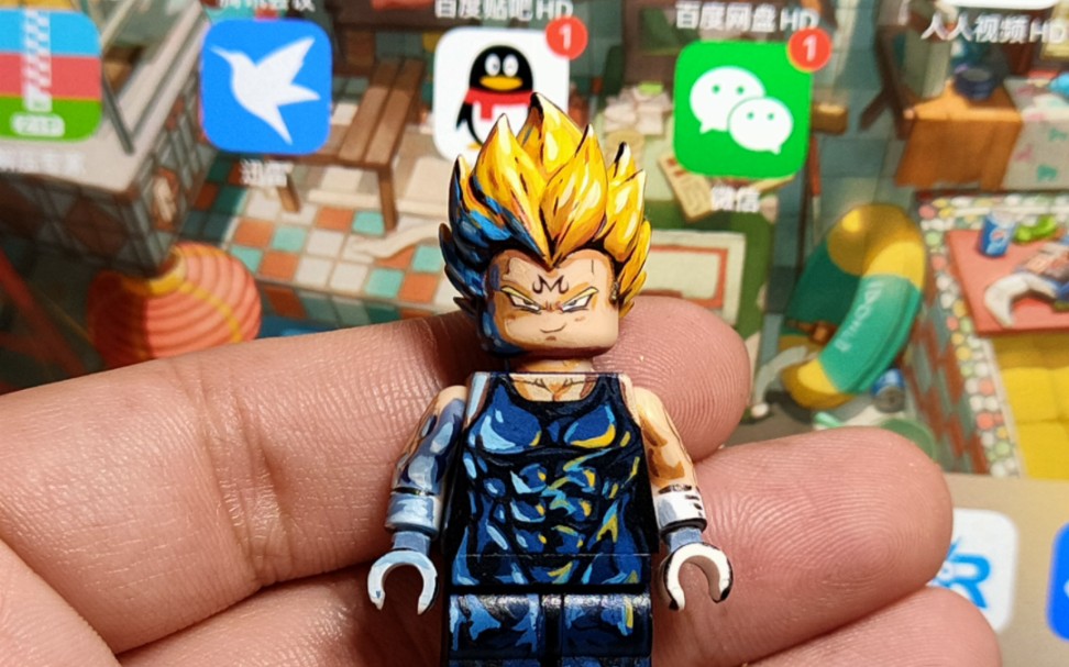 第三方乐高 龙珠贝吉塔二次元涂装