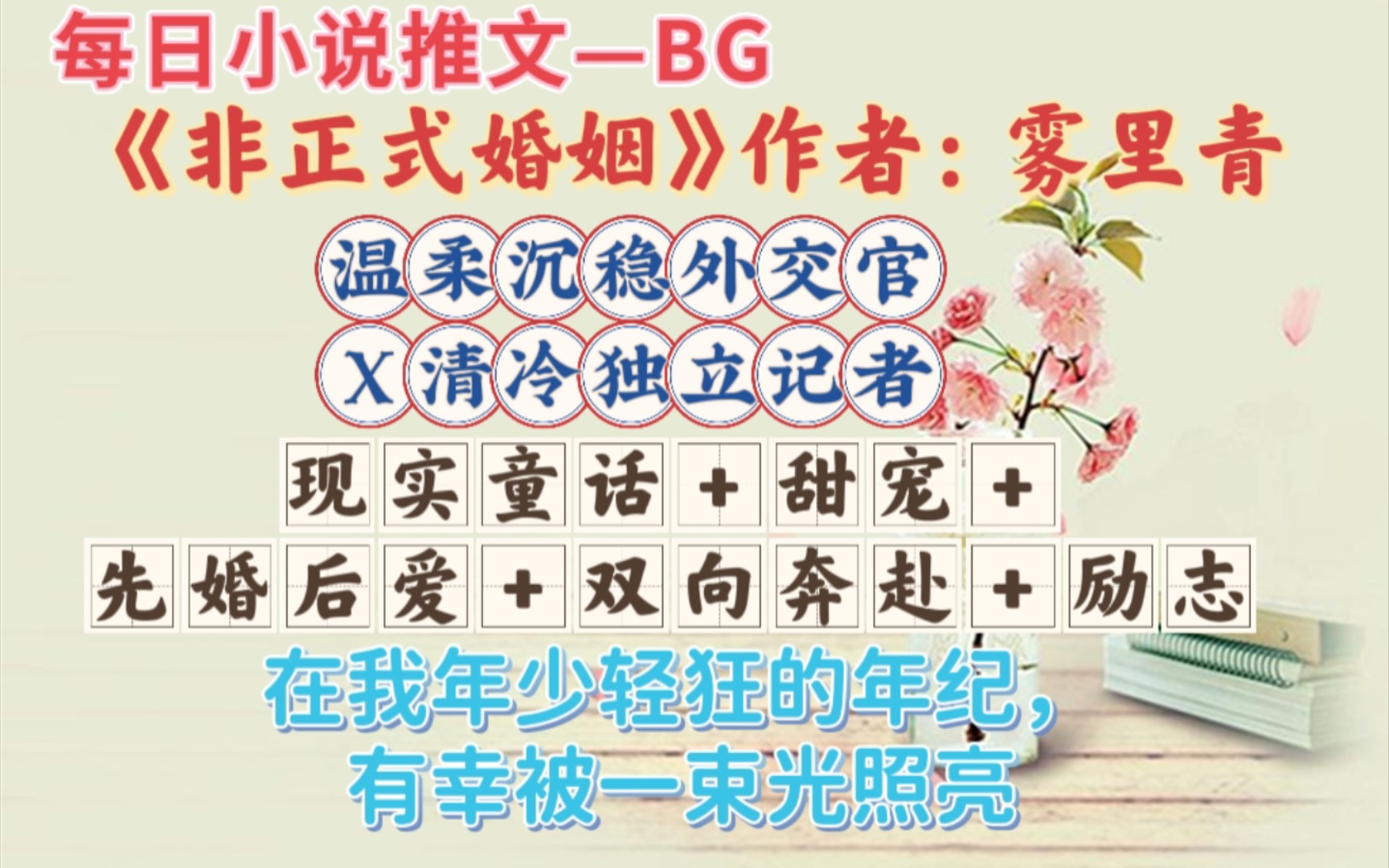 【bg推文】先婚后爱,现实童话,我对外交官那挂的男主毫无抵抗之力—《非正式婚姻》哔哩哔哩bilibili