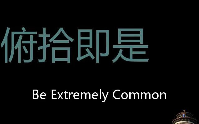 俯拾即是 Chinese Pronunciation be extremely common哔哩哔哩bilibili