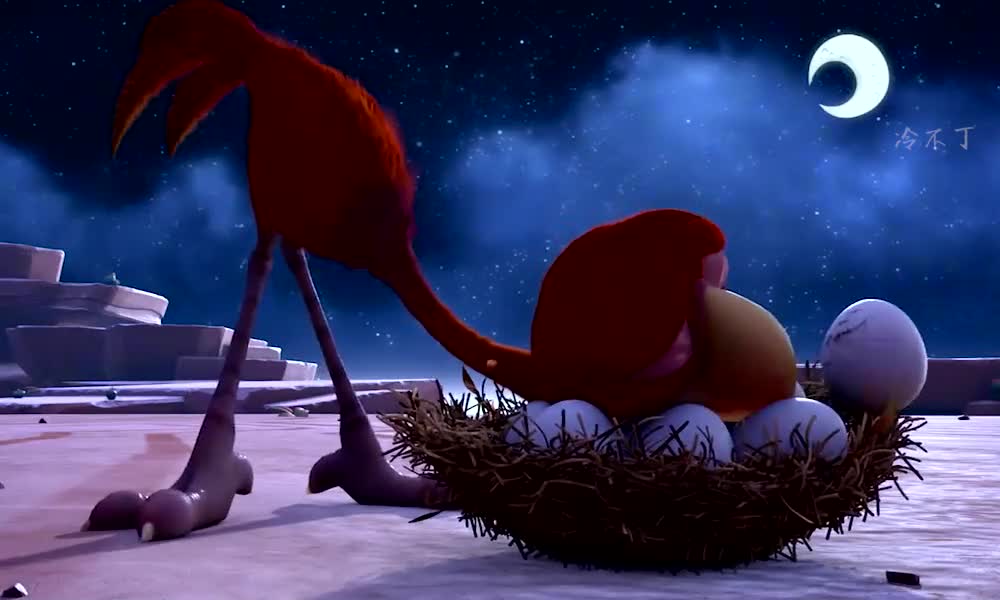 鸵鸟妈妈为了保护鸵鸟蛋真是太不容易了#搞笑动画