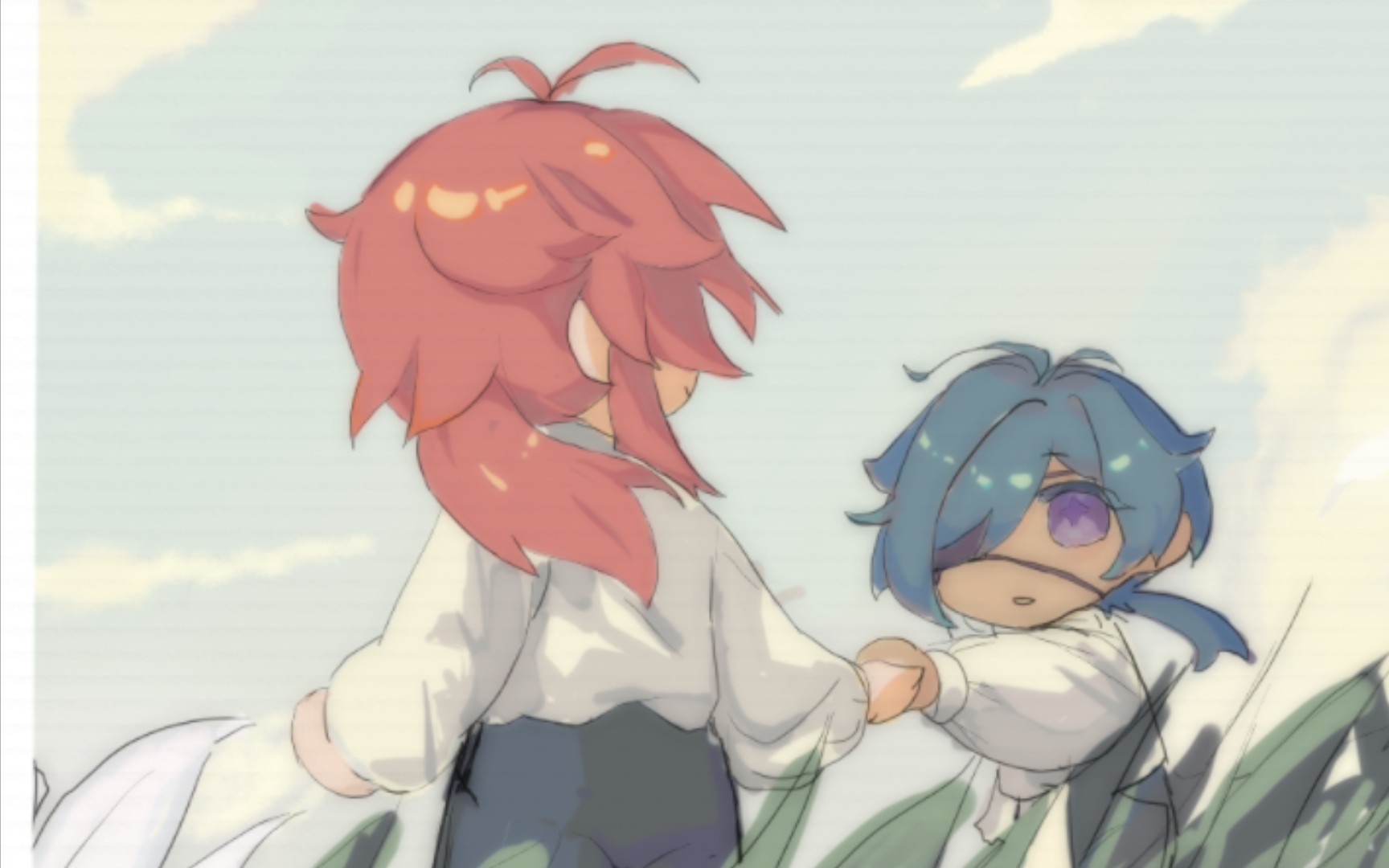 赛西莉亚花【枭羽/原神/板绘/摘星涯】