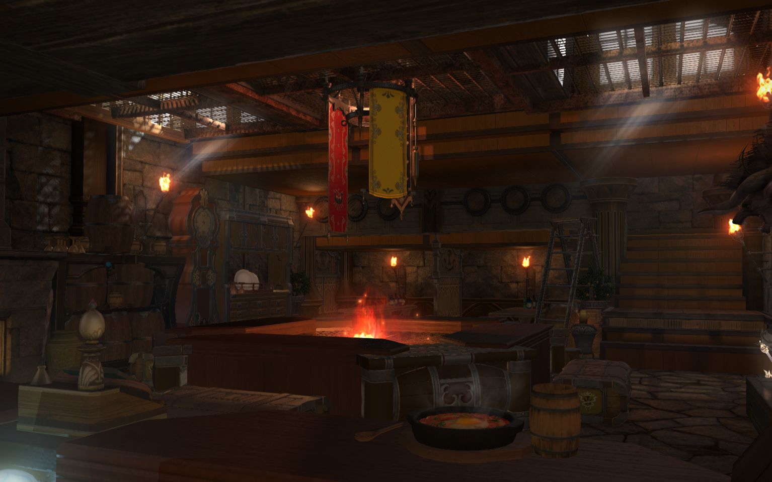 【ff14装修】有篝火的中世纪小酒馆