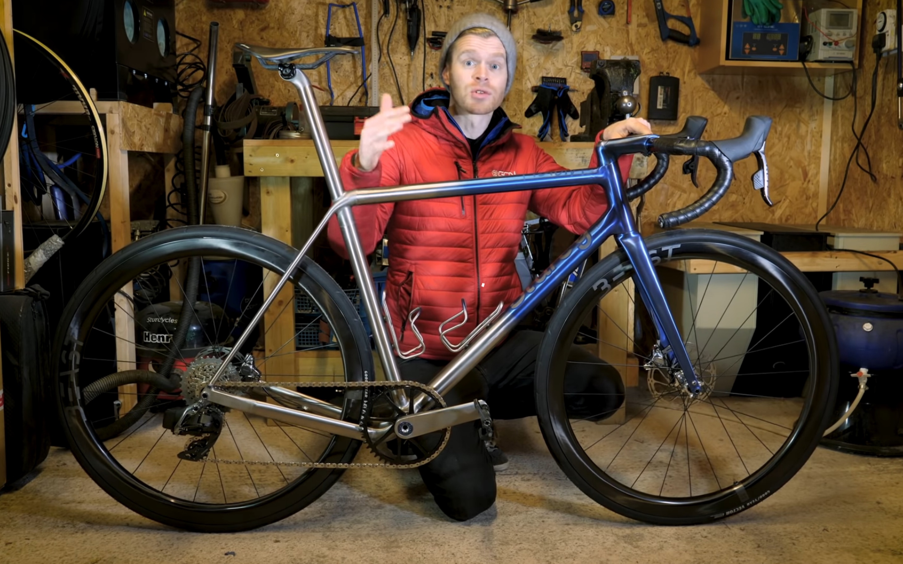 【好车赏析】究极的3d打印钛合金公路车!全内走碟刹哦亲!