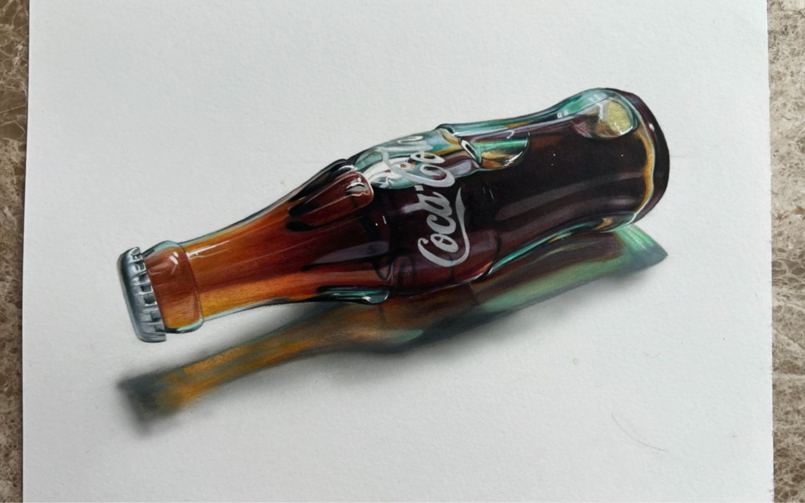 精微彩铅素描|快乐肥宅水绘画过程