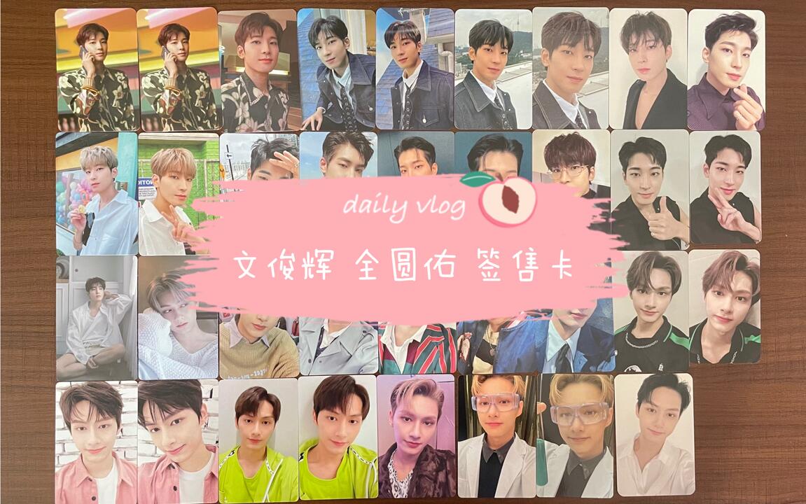 SEVENTEEN｜签售卡文俊辉全圆佑佑灰小卡_哔哩哔哩_bilibili