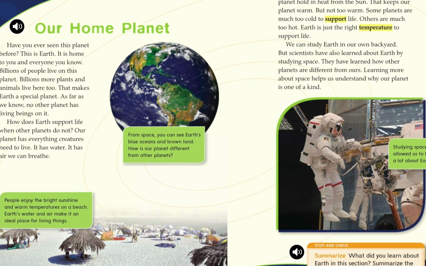 [图]Our home planet ——Earth G3Unit 3 Week 3 Reading Wonders McGraw Hill